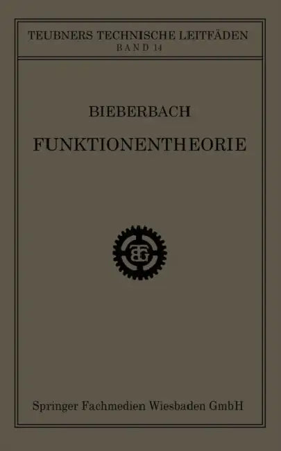 Funktionentheorie (English, Ludwig Bieberbach)