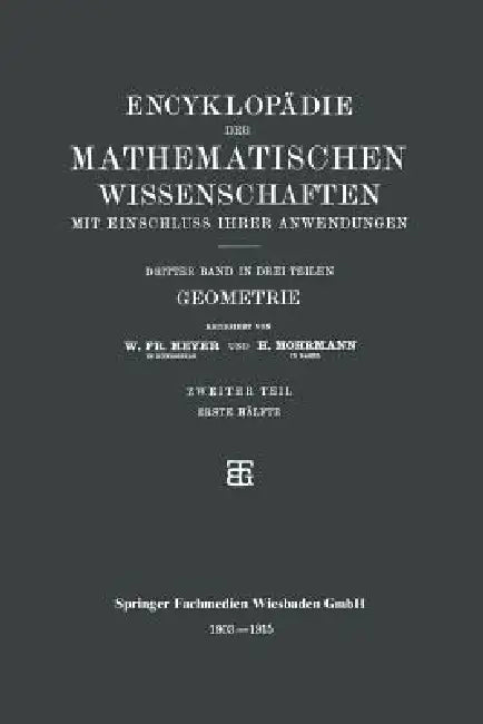 Geometrie (English, H. Mohrmann | W. Fr Meyer)