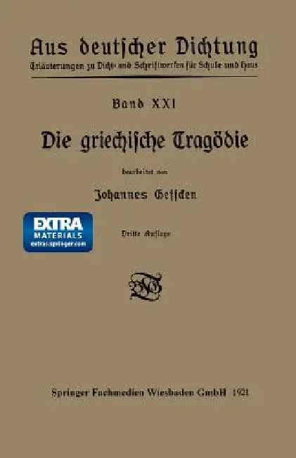 Die Griechische Tragödie (English, Johannes Geffcken)