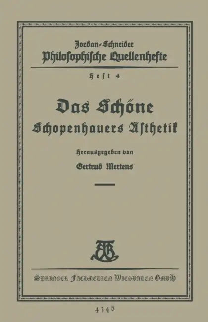 Das Schöne (English, Gertrud Mertens)