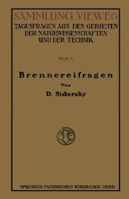 Brennereifragen (English, D. Sidersky)
