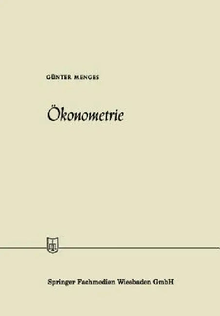 Ökonometrie (English, Günter Menges)