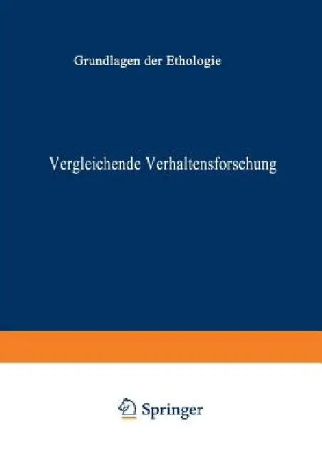 Vergleichende Verhaltensforschung (English, K. Lorenz)