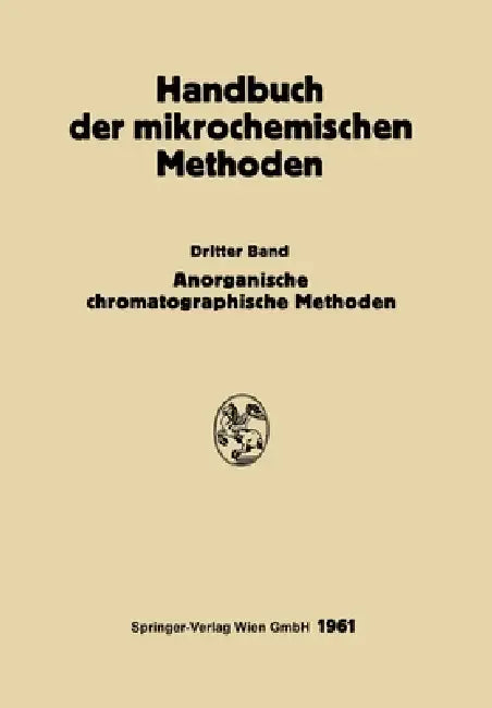 Anorganische Chromatographie und Elektrophorese (English, Gerald Kainz | Michael Lederer)