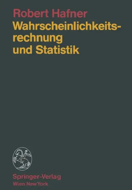 Wahrscheinlichkeitsrechnung Und Statistik (English, Robert Hafner)