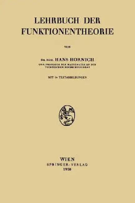 Lehrbuch Der Funktionentheorie (English, Hans Hornich)