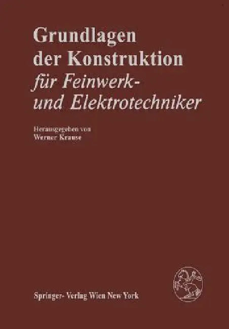 Grundlagen Der Konstruktion (English, W. Krause | G. Siegmund)