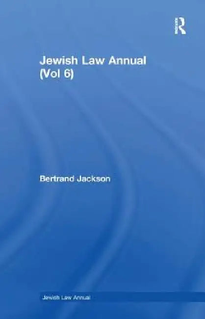Jewish Law Annual (English, Bertrand Jackson)