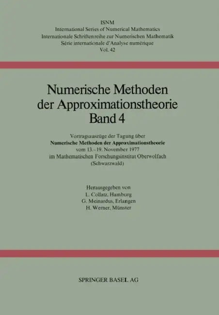 Numerische Methoden Der Approximationstheorie (English, Collatz | Meinardus | Werner)