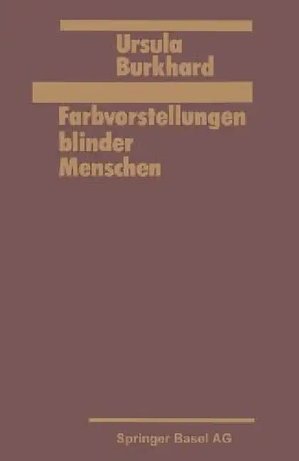 Farbvorstellung Blinder Menschen (English, Burkhard)