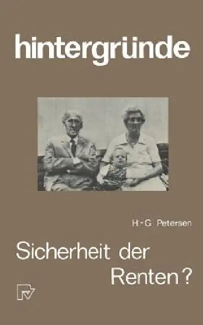 Sicherheit Der Renten? (English, H. -G Petersen)