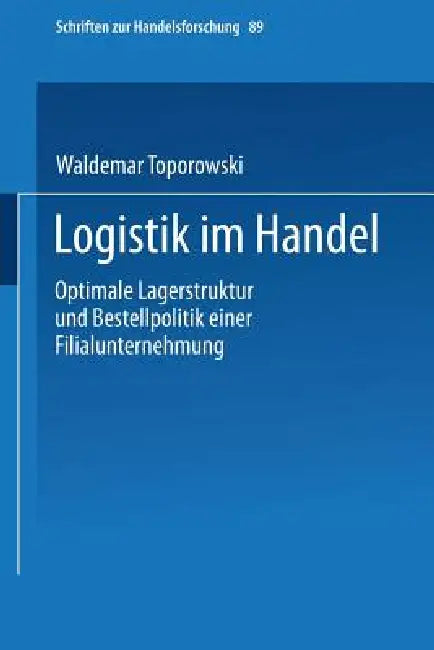 Logistik Im Handel (English, Waldemar Toporowski)