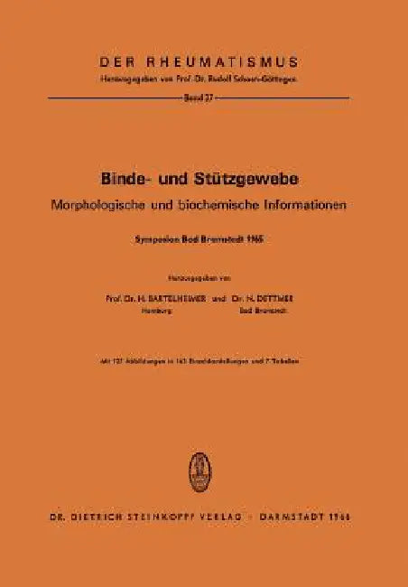 Binde- Und Stützgewebe (English, H. Bartelheimer | N. Dettmer)
