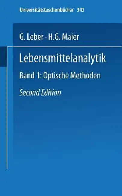 Lebensmittelanalytik (English, G. Leber | H. G. Maier)