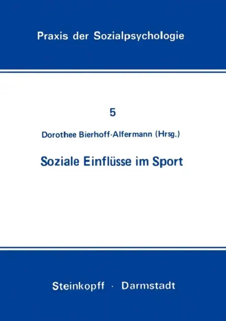 Soziale Einflüsse Im Sport (English, D. Bierhoff-Alfermann)