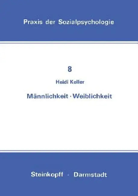 Männlichkeit Weiblichkeit (English, H. Keller)