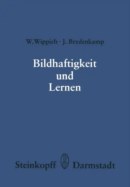 Bildhaftigkeit Und Lernen (English, W. Wippich | J. Bredenkamp)