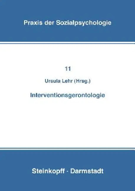 Interventionsgerontologie (English, U. Lehr)