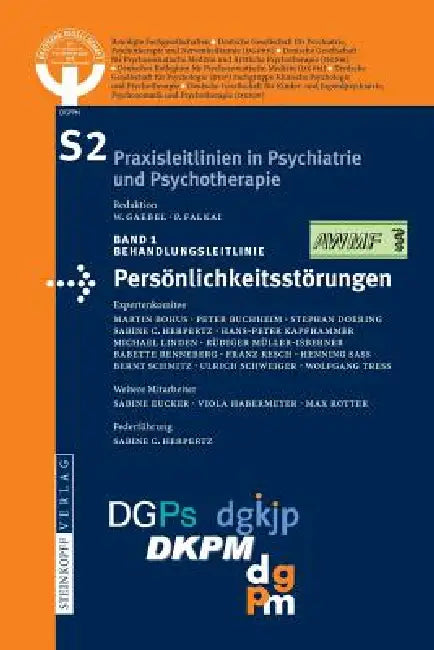 S2-Leitlinien Für Persönlichkeitsstörungen (English, Dgppn - Dt Gesellschaft Psychiatrie Psyc)