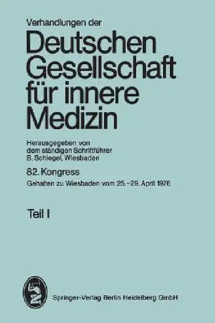 82. Kongreß (English, Professor Dr B. Schlegel)