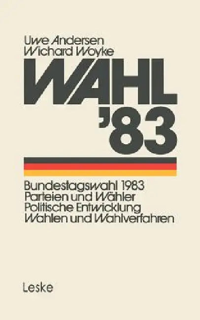 Wahl'83 (English, Andersen Uwe)