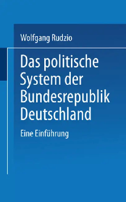 Das politische System der Bundesrepublik Deutschland (English, Wolfgang Rudzio)