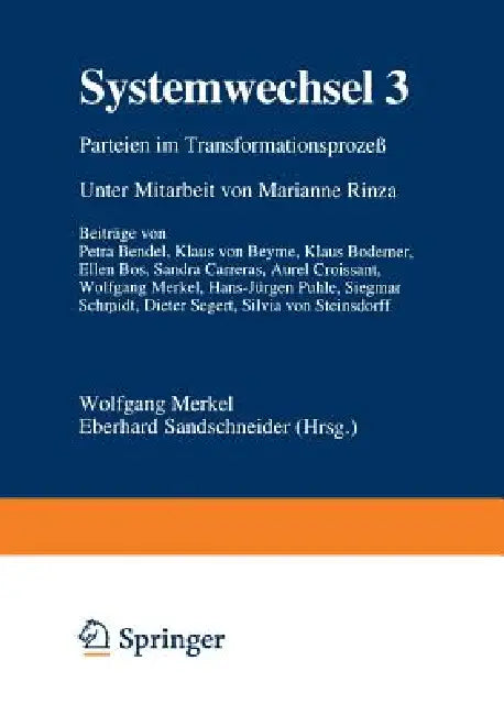 Systemwechsel 3 (English, Wolfgang Merkel | Eberhard Sandschneider)