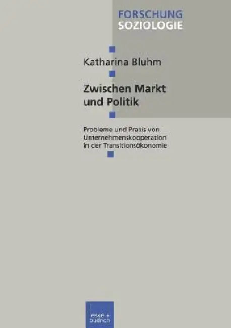 Zwischen Markt Und Politik (English, Katharina Bluhm)