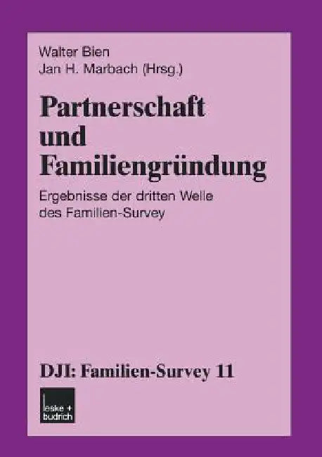 Partnerschaft Und Familiengründung (English, Walter Bien | Jan H. Marbach)