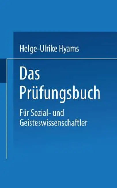 Das Prüfungsbuch (English, Helge-Ulrike Hyams)