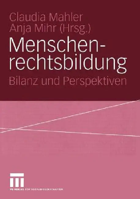 Menschenrechtsbildung (English, Claudia Mahler | Anja Mihr)
