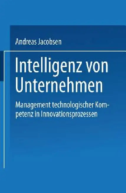 Intelligenz Von Unternehmen (English, Andreas Jacobsen)