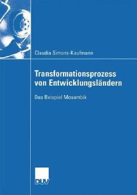 Transformationsprozess Von Entwicklungsländern (English, Claudia Simons-Kaufmann)