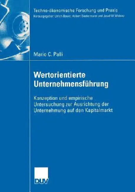 Wertorientierte Unternehmensführung (English, Mario C. Palli)
