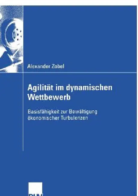 Agilität Im Dynamischen Wettbewerb (English, Alexander Zobel | Prof Dr Christoph Rasche)