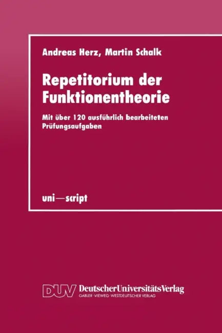 Repetitorium Der Funktionentheorie (English, Andreas Herz)