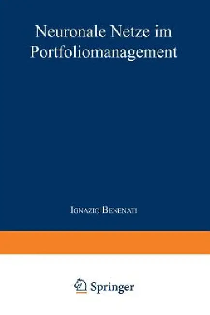 Neuronale Netze Im Portfoliomanagement (English, Ignazio Benenati)