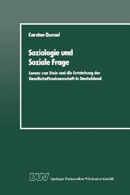 Soziologie Und Soziale Frage (English, Carsten Quesel)