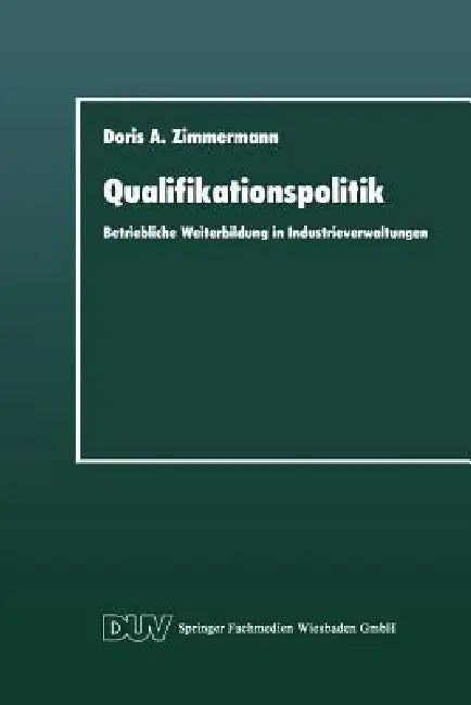 Qualifikationspolitik (English, Doris A. Zimmermann)