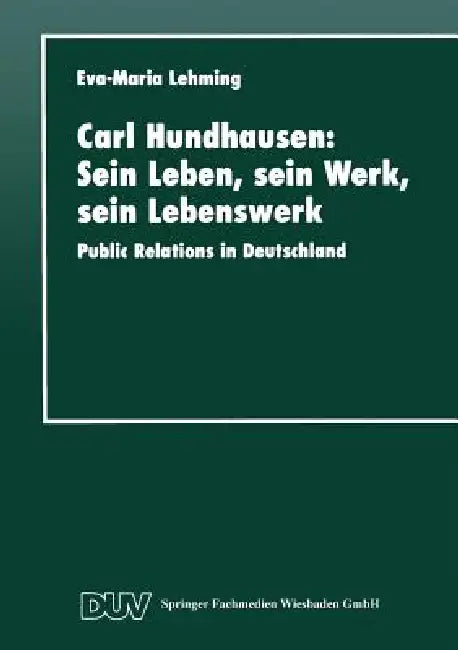 Carl Hundhausen (English, Eva-Maria Lehming)