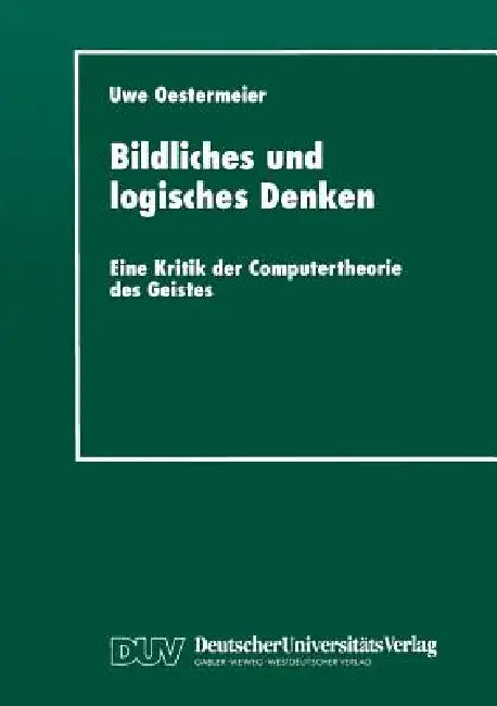 Bildliches Und Logisches Denken (English, Uwe Oestermeier)