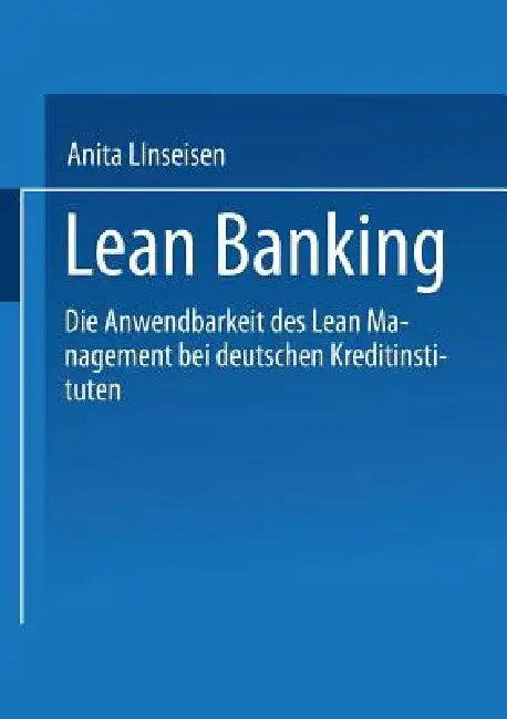 Lean Banking (English, Anita Linseisen)