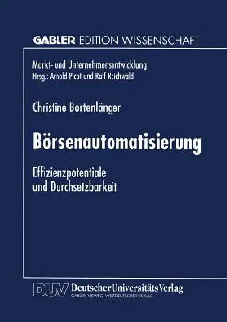 Börsenautomatisierung (English, Christine Bortenlänger)