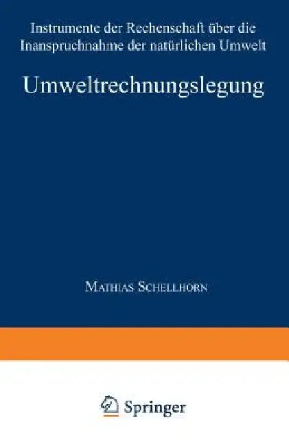 Umweltrechnungslegung (English, Matthias Schellhorn)