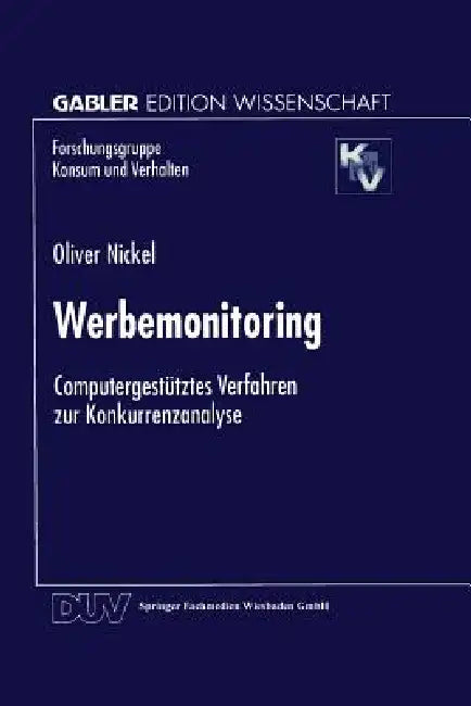 Werbemonitoring (English, Oliver Nickel)