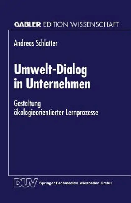 Umwelt-Dialog in Unternehmen (English, Andreas Schlatter)