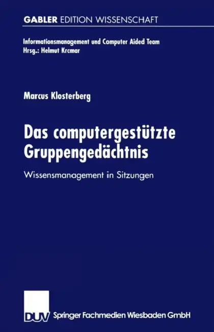 Das Computergestützte Gruppengedächtnis (English, Marcus Klosterberg)