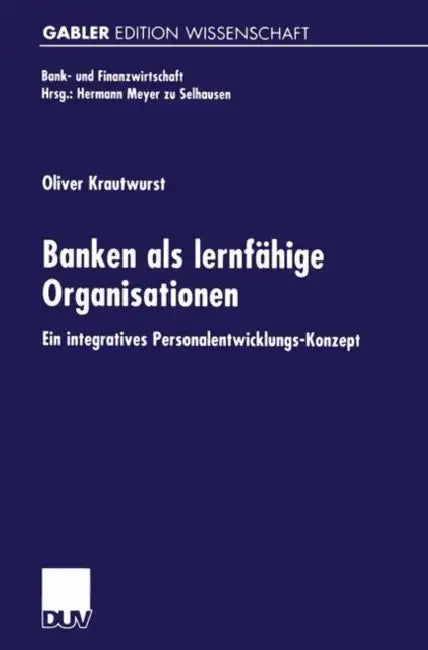 Banken ALS Lernfähige Organisationen (English, Oliver Krautwurst)