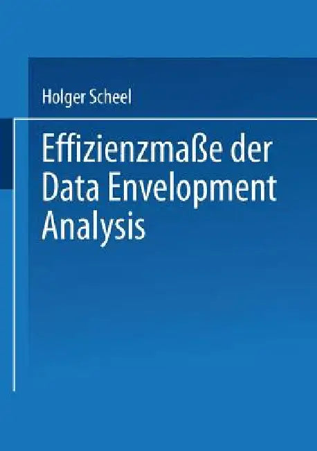Effizienzmaße Der Data Envelopment Analysis (English, Holger Scheel)