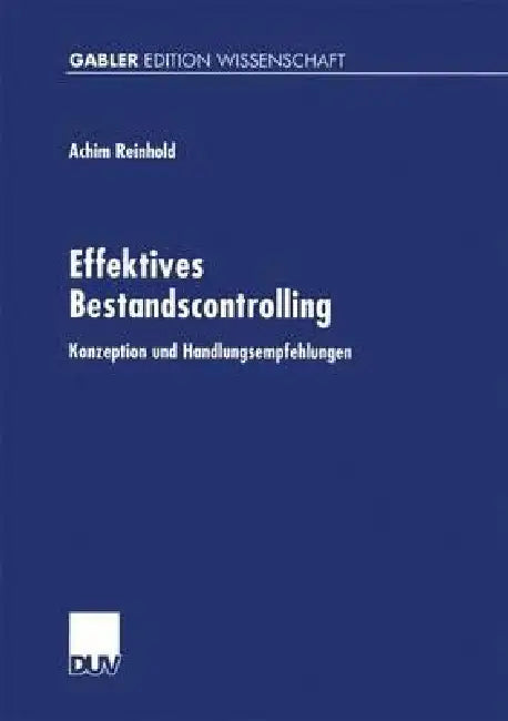 Effektives Bestandscontrolling (English, Achim Reinhold)